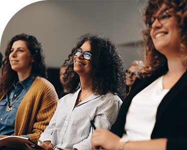young NCW member talking in microphone