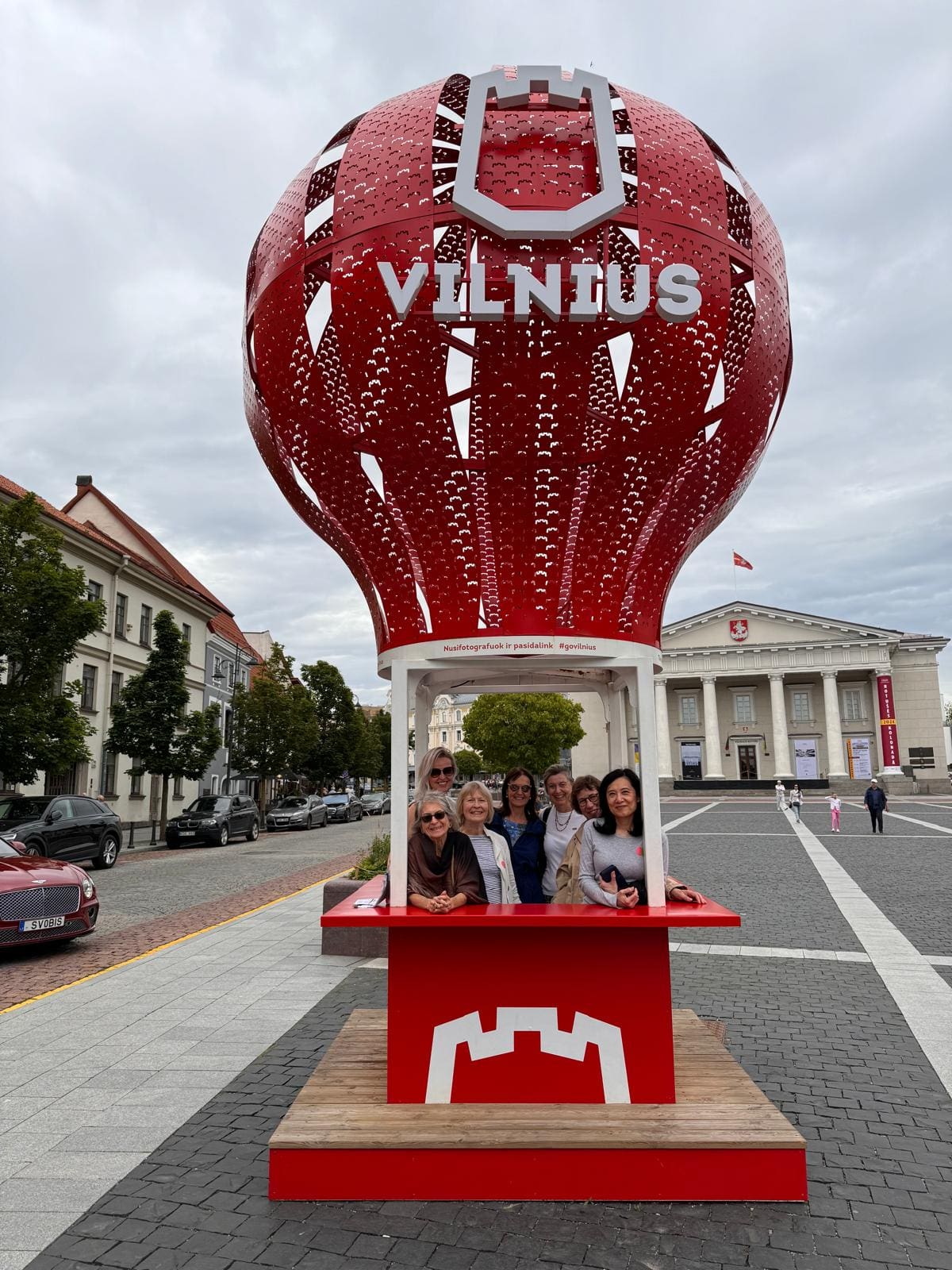 NCWGB President Jilly Rogers and Ann Davison, NCWGB Vice President- Current Affairs, with other members of ECICW, Vilnius, June 2024. Jilly and Ann talked to the international community about NCWGB's Resolutions on improving sex education to reduce violence against women and girls, and climate change.