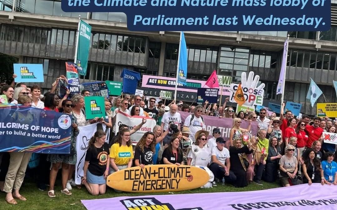 Climate and Nature mass lobby of Parliament