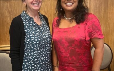 National Council of Women’s Vice President International Ann Davison met with the new Director General of the commonwealth Foundation, Razmi Farook