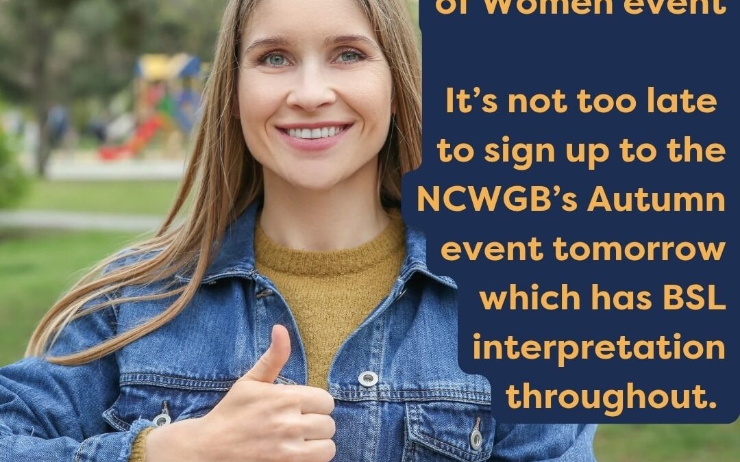 BSL signed National Council of Women event