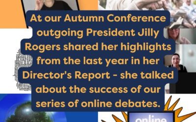 At the Autumn Conference outgoing President Jilly Rogers shared her highlights from the last year in her Director’s Report