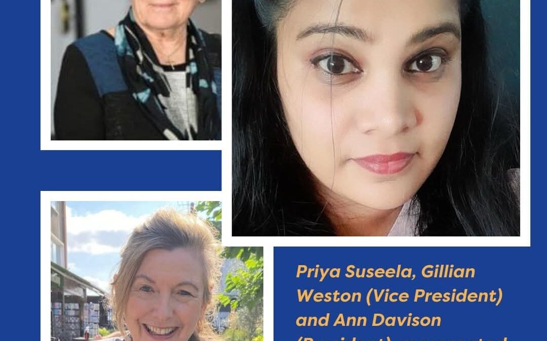 Priya Suseela, Gillian Weston and Ann Davison, represented National Council of Women GB at a meeting with UN Women