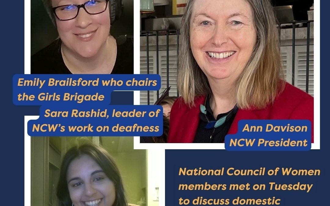 National Council of Women members met on Tuesday to discuss domestic violence, inclusion for deaf and disabled women and the manosphere.