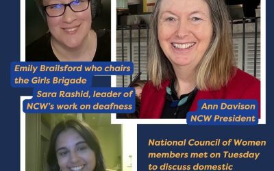 National Council of Women members met on Tuesday to discuss domestic violence, inclusion for deaf and disabled women and the manosphere.