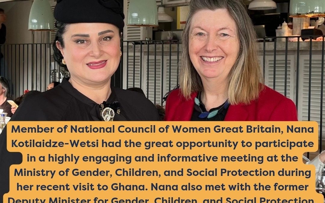 Nana Kotilaidze-Wetsi attended a meeting at the Ministry of Gender, Children, and Social Protection in Ghana