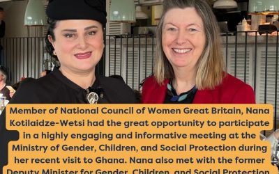 Nana Kotilaidze-Wetsi attended a meeting at the Ministry of Gender, Children, and Social Protection in Ghana
